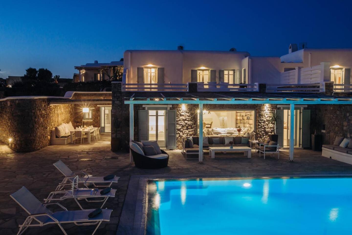 Mando Pool Villas W Sea Views - Five Bedrooms Praia Super Paradise Exterior foto